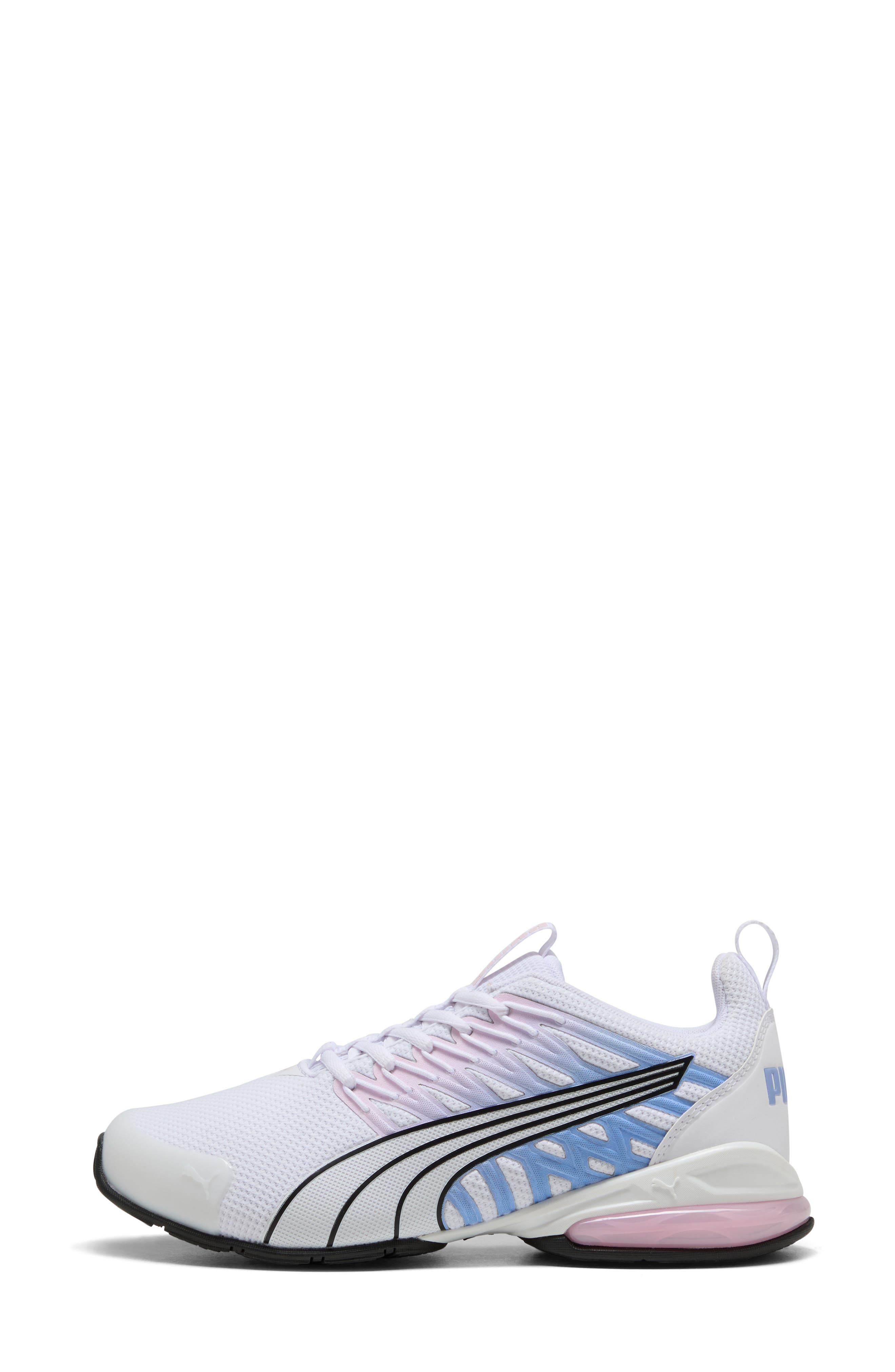 Voltaic Eco Sneaker, Alternate, color, PUMA WHITE/ BLACK/ PINK