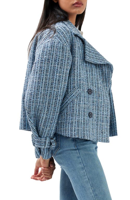 Belle & Bloom Power Over Me Tweed Jacket In Blue