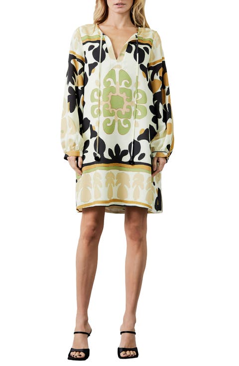 Jeinny Long Sleeve Shift Dress
