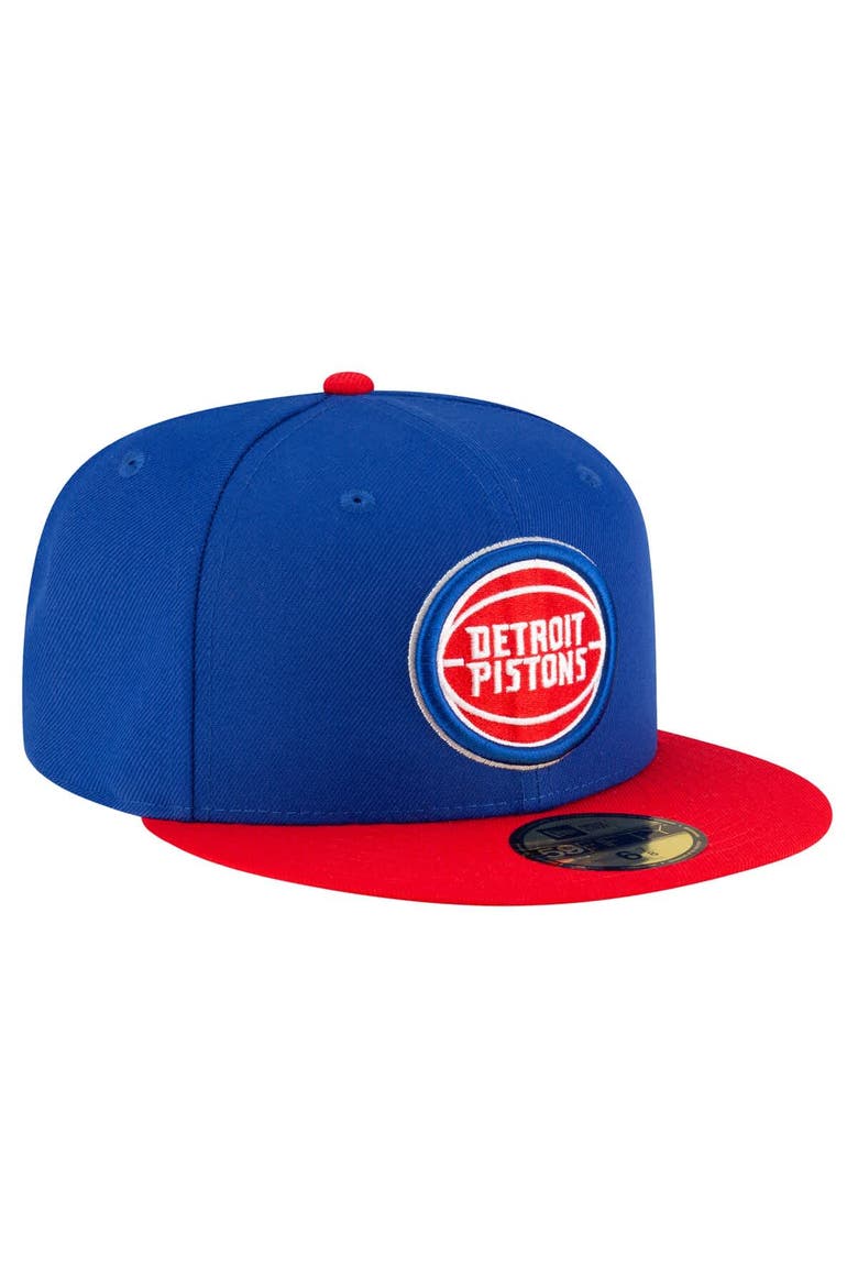 Men's New Era  Blue Detroit Pistons Two-Tone 59FIFTY Fitted Hat, Alternate, color, Blue