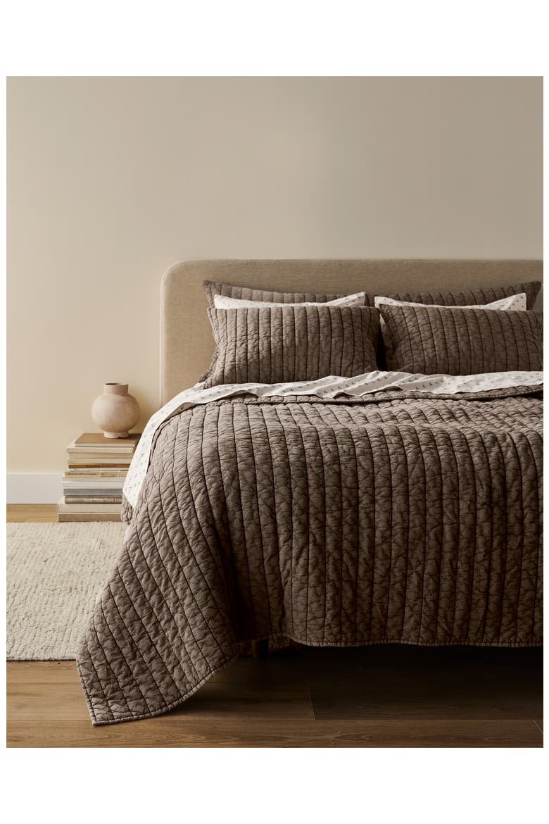 Garment Dye Channel Quilted Quilt, Alternate, color, WARM GREY