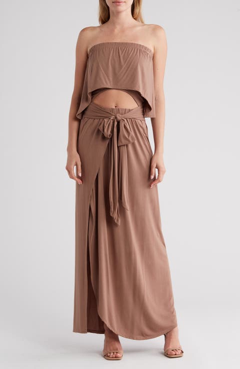 Front Cutout Maxi Dress