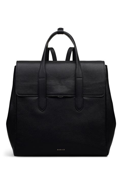 Mayfair Lane Medium Flapover Leather Backpack