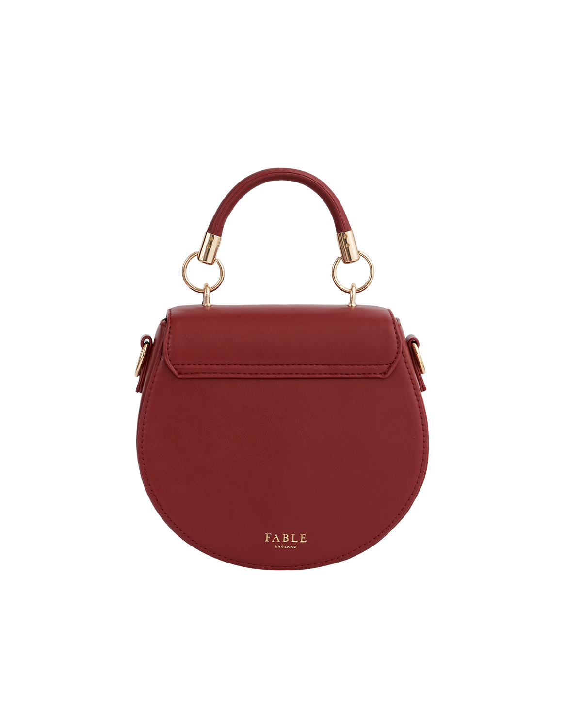 Fable England Running Bunny Saddle Bag, Alternate, color, Cherry Red