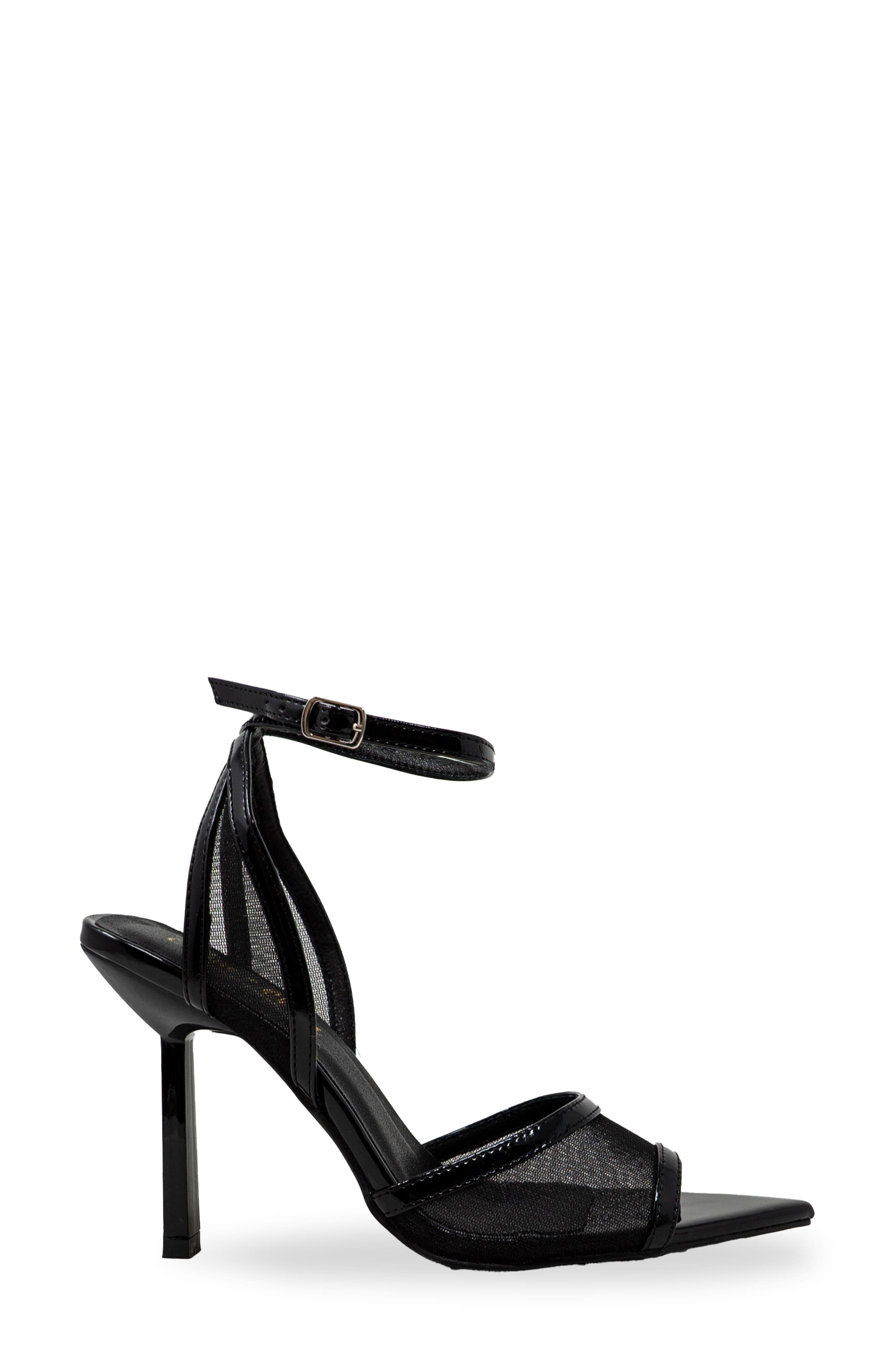 CHASE AND CHLOE Mesh Ankle Strap Sandal, Alternate, color, 