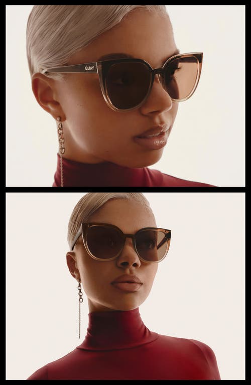 Quay Game Over 49mm Square Sunglasses In Brown