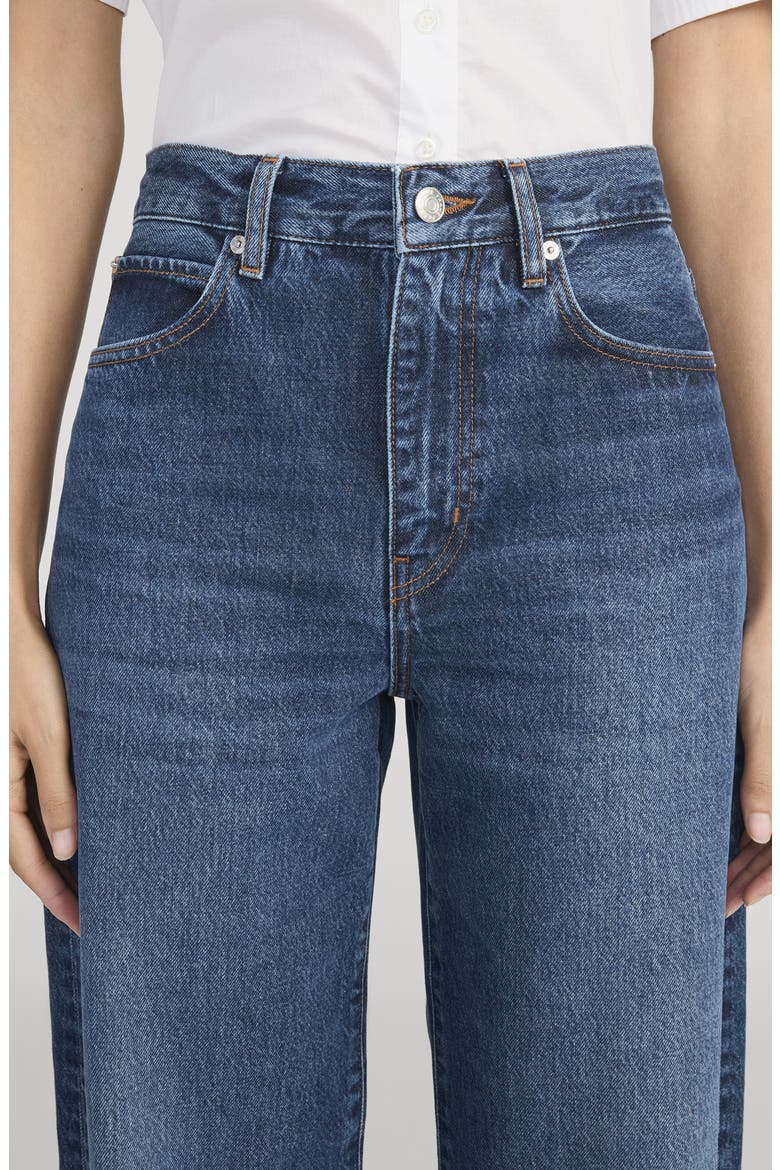 The Bow High Waist Barrel Jeans, Alternate, color, ACUMEN NEW FRAY