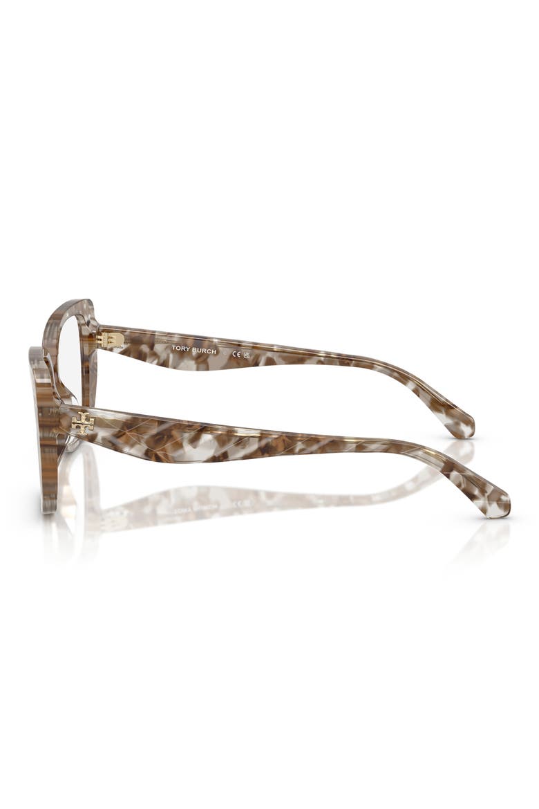 53mm Square Optical Glasses, Alternate, color, BROWN TORTOISE