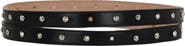 McQueen Studded Double Wrap Leather Belt