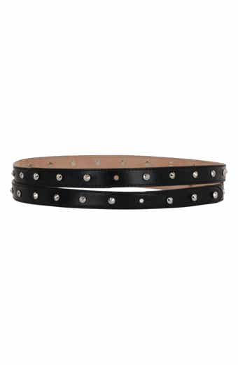 MCQ Studded Double Wrap Leather Belt
