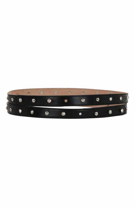 Alexander McQueen Puma Studded Double Wrap Leather Belt