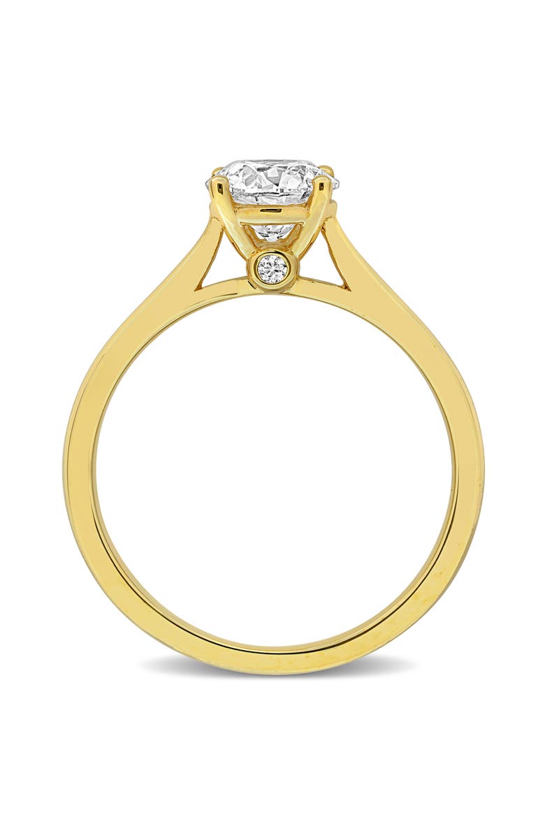 Created Forever Round Lab Grown Diamond Solitaire Ring, Alternate, color, 
