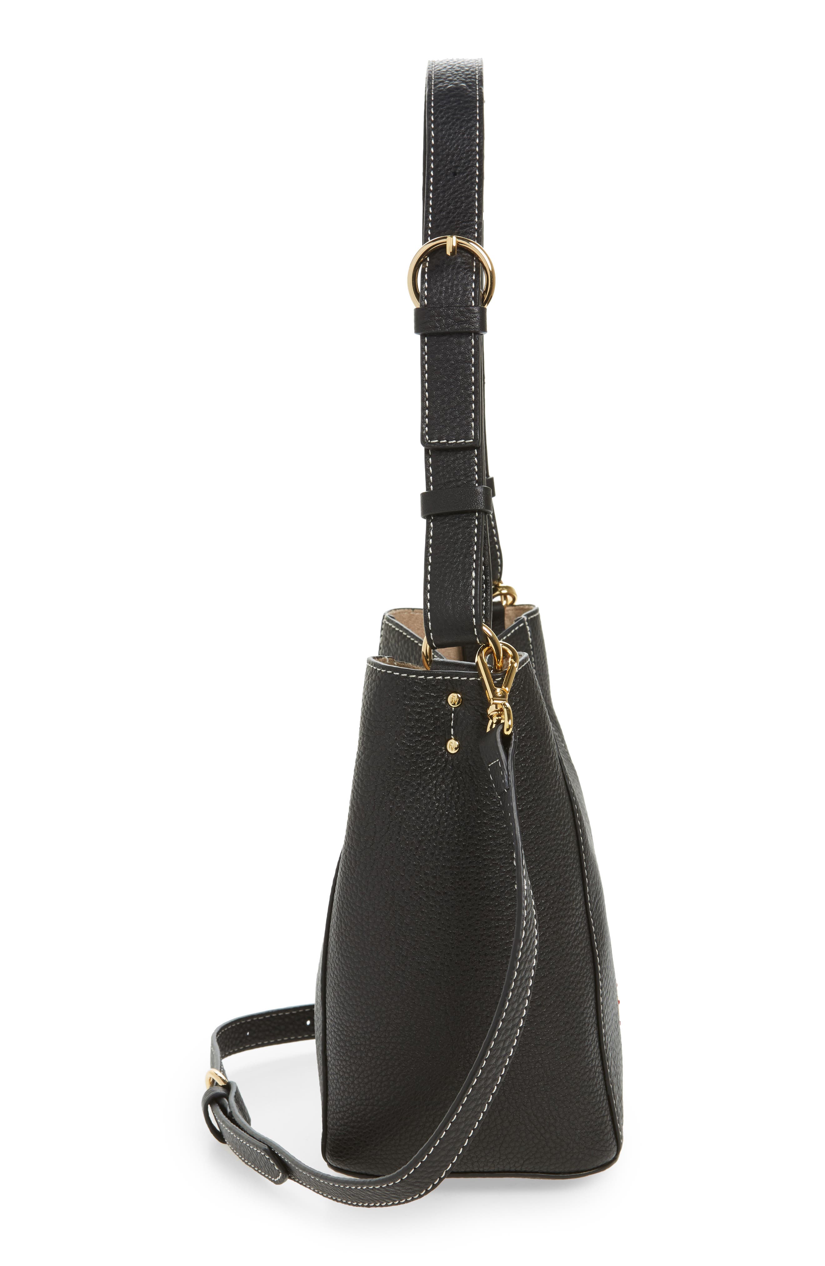Frances Valentine Small June Leather Hobo, Alternate, color, 
