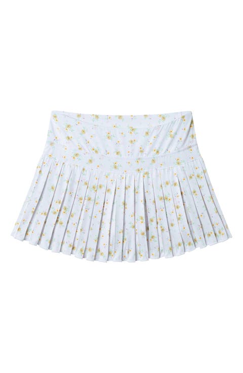 Kids' Floral Pleated Skort (Big Kid)