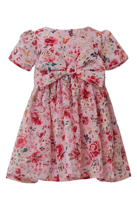 Kids' Alice Floral Bow Front Party Dress (Toddler)
