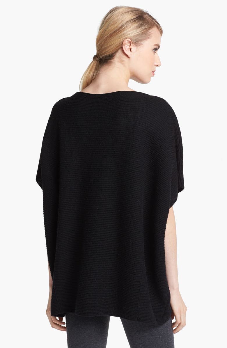 Vince Ribbed Poncho Sweater, Alternate, color, 
