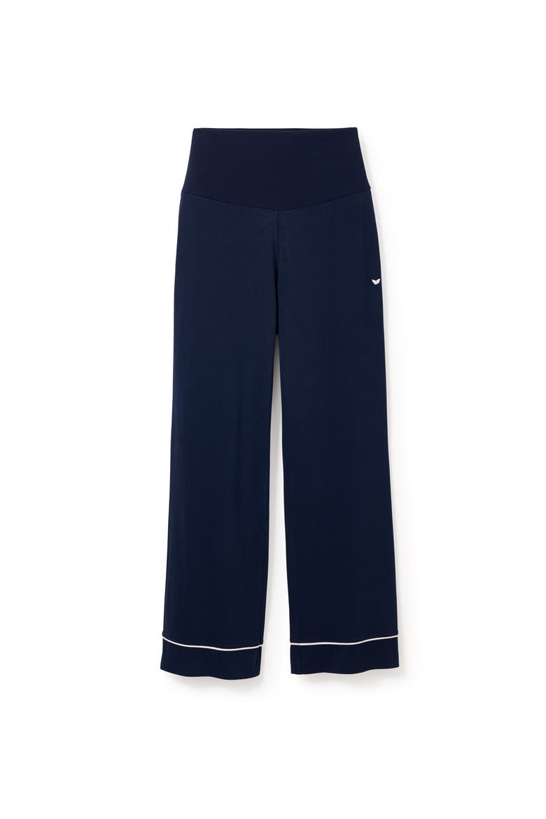 Luxe Pima Maternity Pants, Main, color, Navy