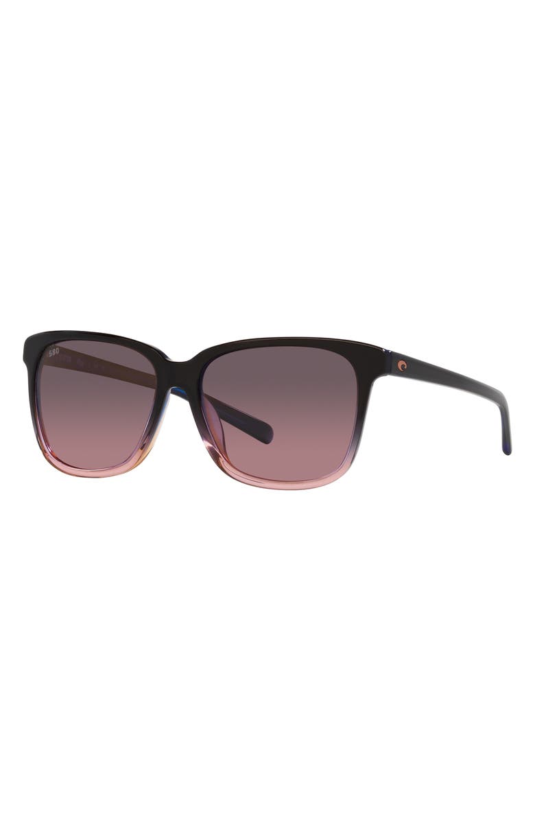 Costa Del Mar May 57mm Gradient Phantos Sunglasses, Alternate, color, Pink