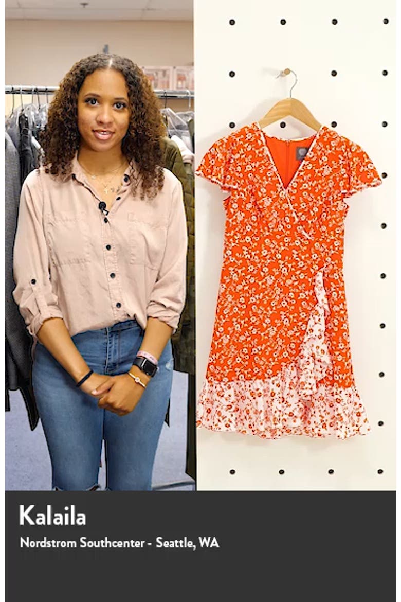 Floral Faux Wrap Dress video