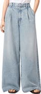AllSaints Haze Pleat Wide Leg Jeans