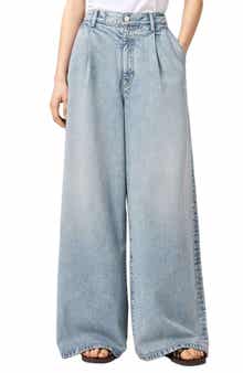Haze Pleat Wide Leg Jeans