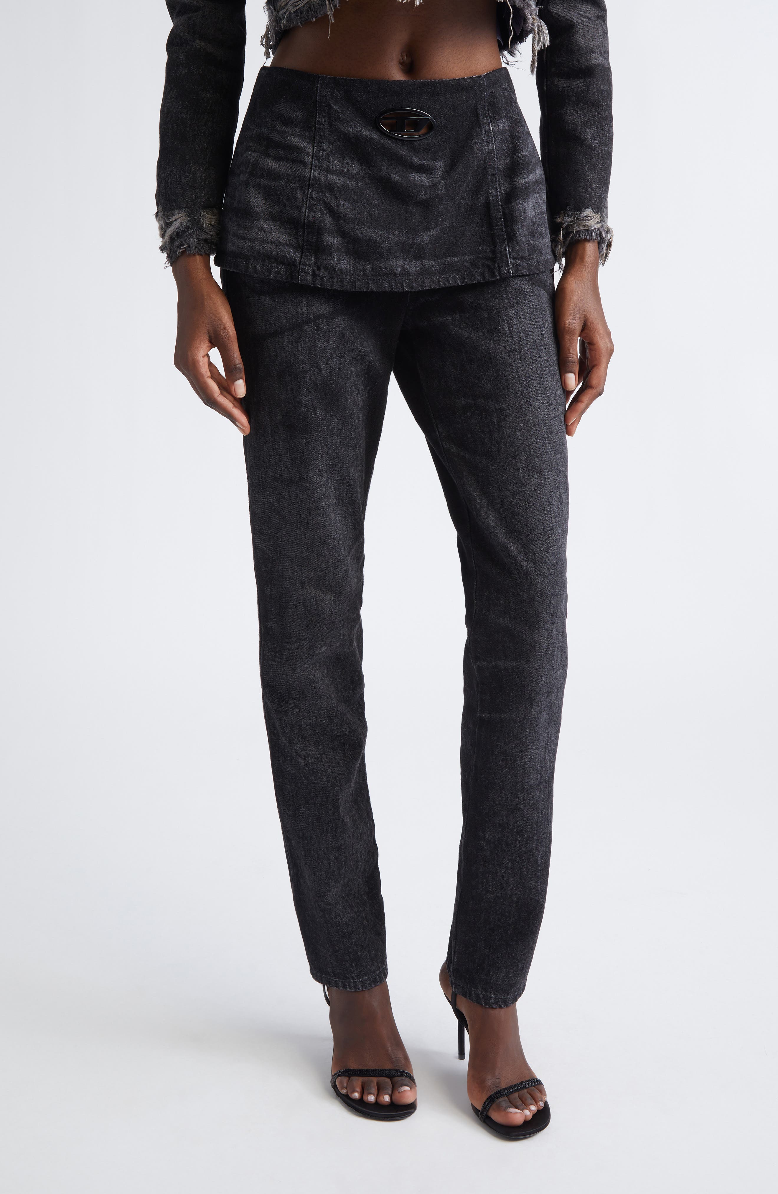 D-Hourjian Layered Cotton & Hemp Jeans