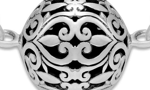 Samuel B. Sterling Silver Filigree Ball Frontal Necklace In Metallic
