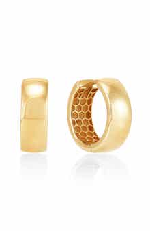 Frankie & Zoe 14K Yellow Gold Huggie Hoop Earrings
