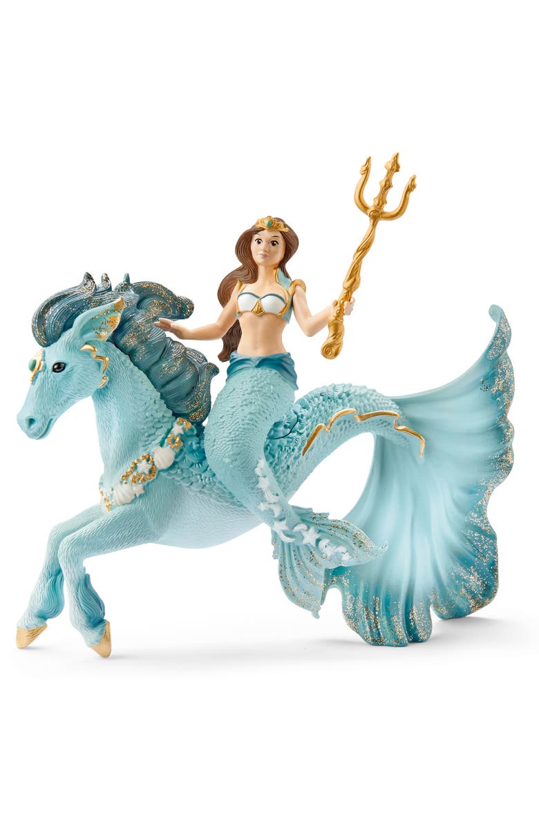 Schleich Bayala, Mermaid Eyela On Underwater Horse, Main, color, Multicolored