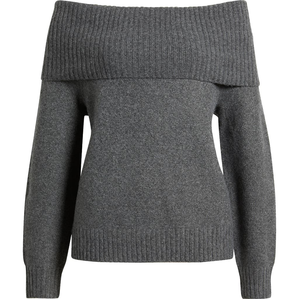 Bp. Off The Shoulder Sweater In Gray