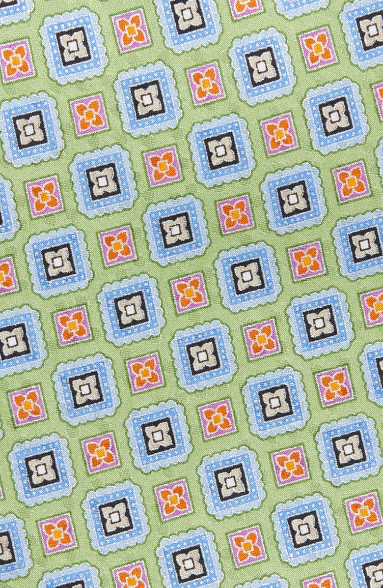 Nordstrom Floral Silk Tie, Alternate, color, Green