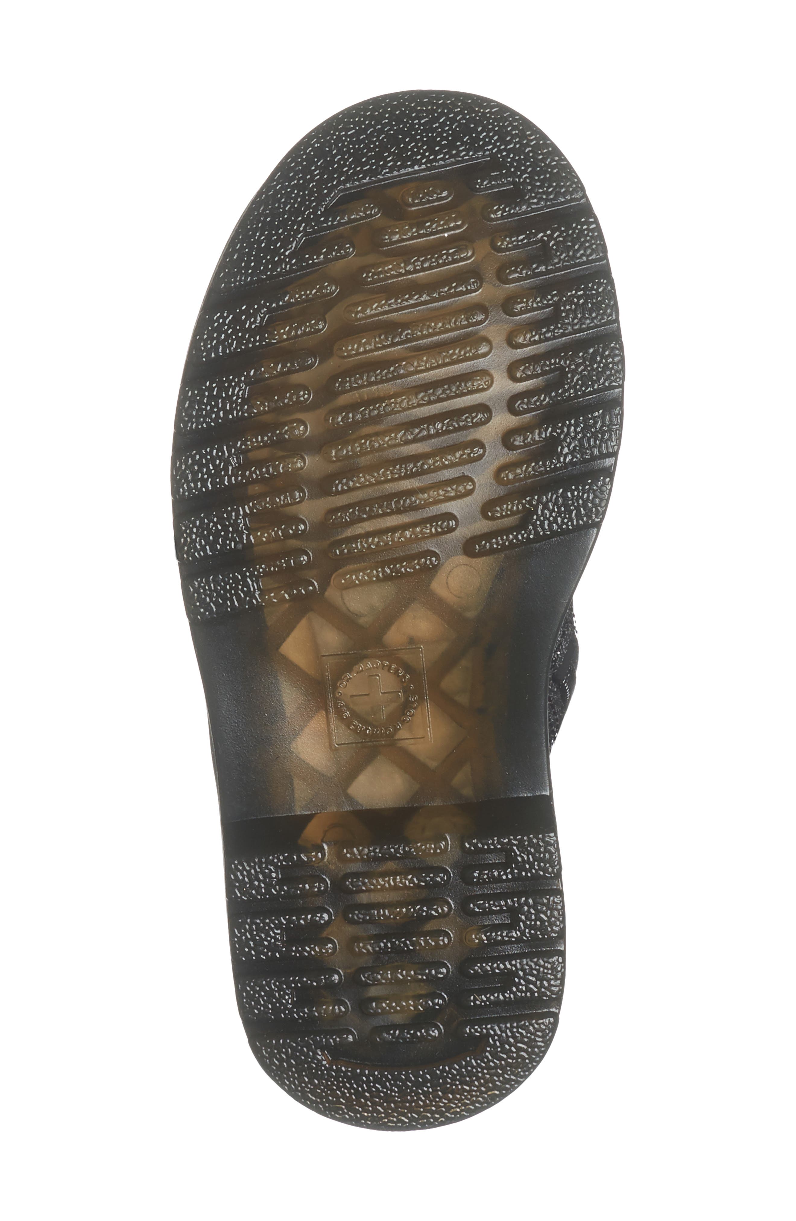 Dr. Martens Kids' 1460 Glitter Boot, Alternate, color, Black And Silver