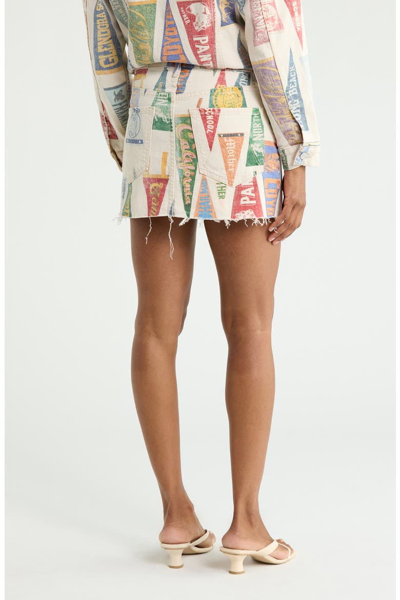 The Ditcher Frayed Denim Miniskirt, Alternate, color, PEP RALLY
