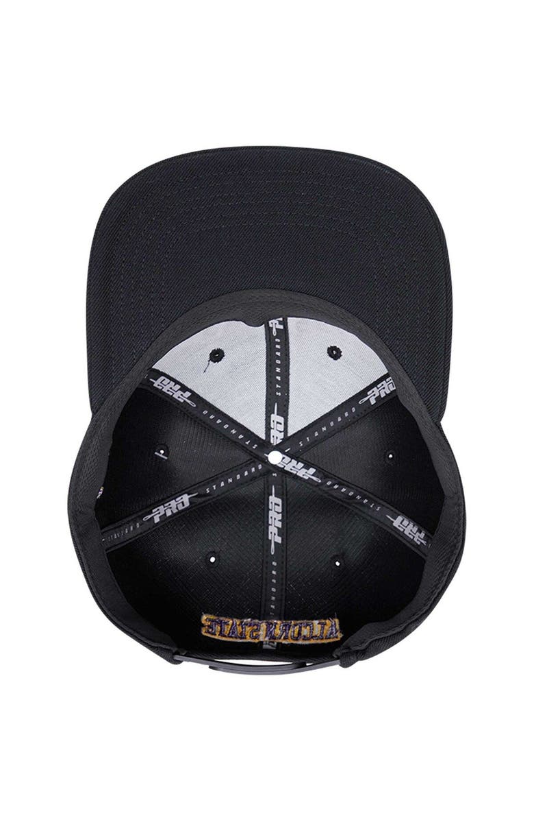 PRO STANDARD Men's Pro Standard Black Alcorn State Braves Arch Over Logo Evergreen Snapback Hat, Alternate, color, Black