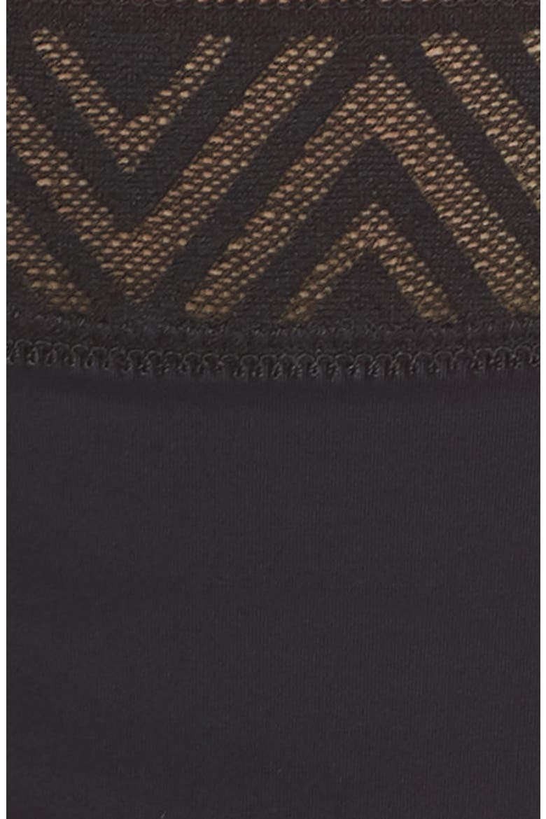 Lace Period Light Absorbency Thong, Alternate, color, BLACK