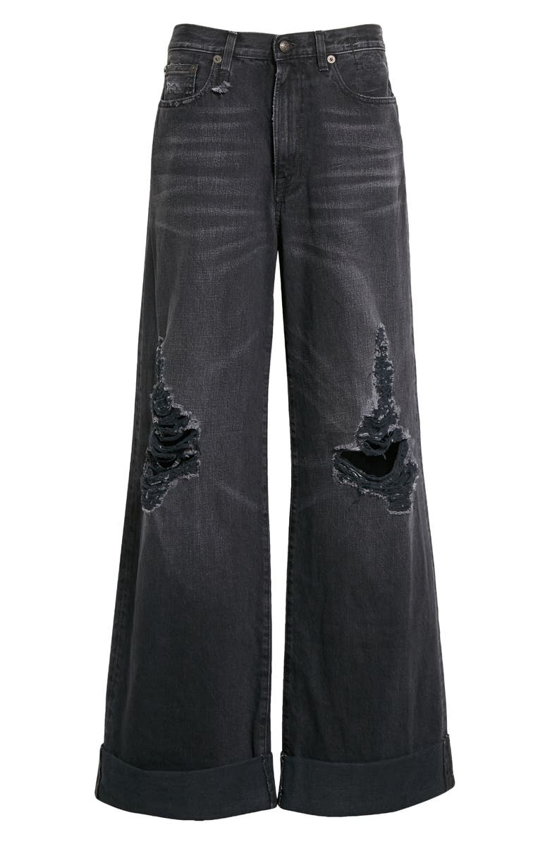 R13 Lisa Baggy High Waist Wide Leg Jeans, Alternate, color,