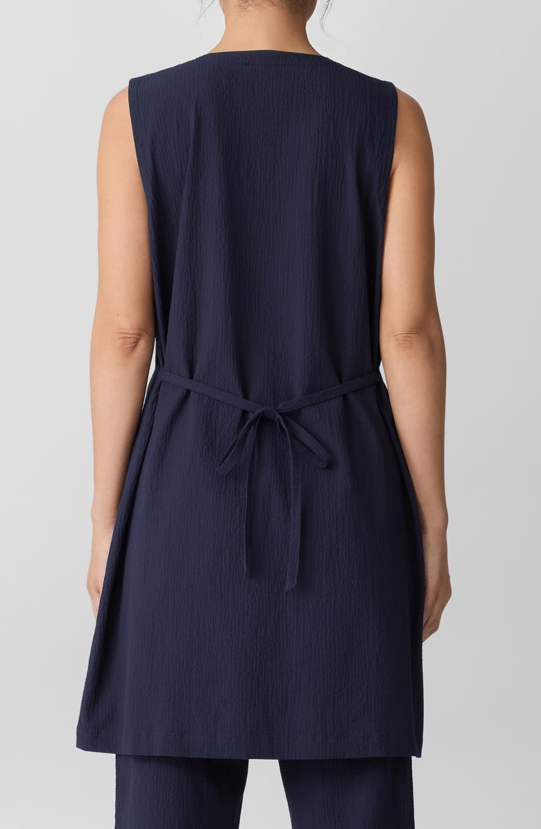 Eileen Fisher Longline Stretch Organic Cotton Vest, Alternate, color, 