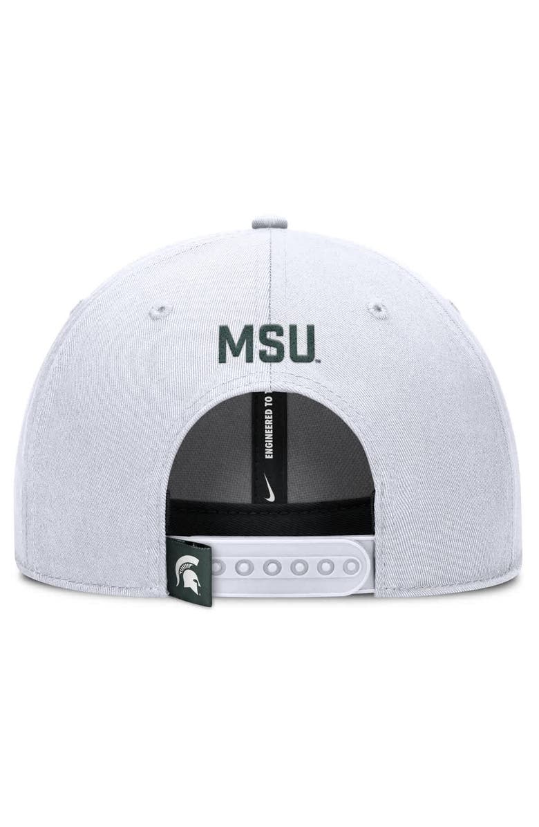 Nike Men's Nike White Michigan State Spartans 2025 On-Field Rise Performance Adjustable Hat, Alternate, color, White