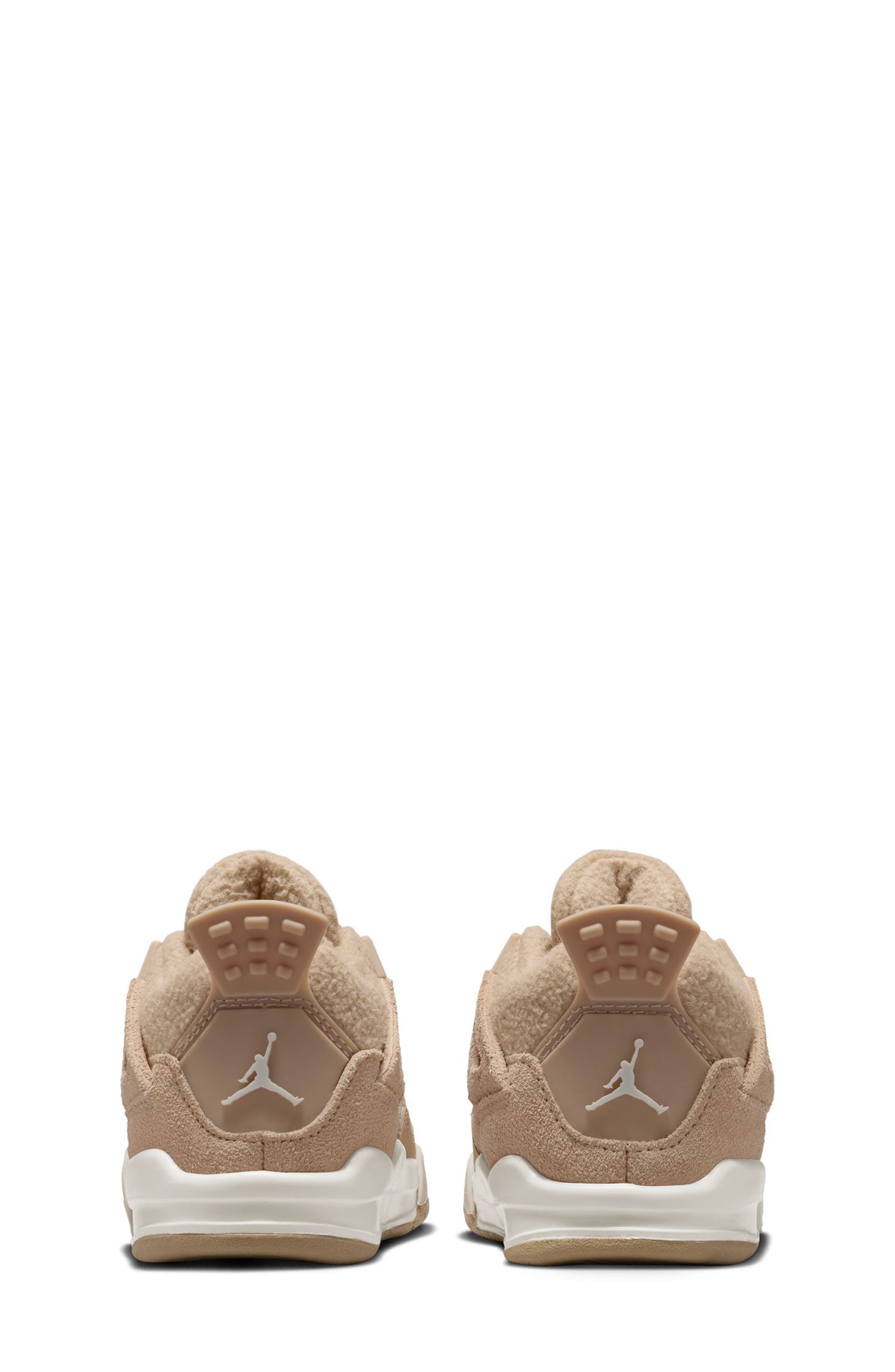 Nike Kids' Jordan 4 Retro Sneaker, Alternate, color, Hemp/ Light Orewood