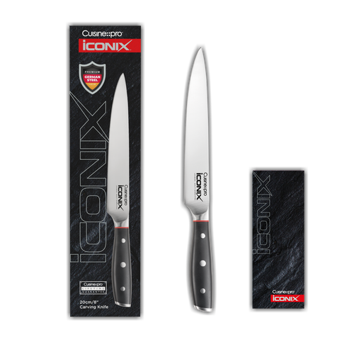 Cuisine::pro Iconix 8" Carving Knife In Black