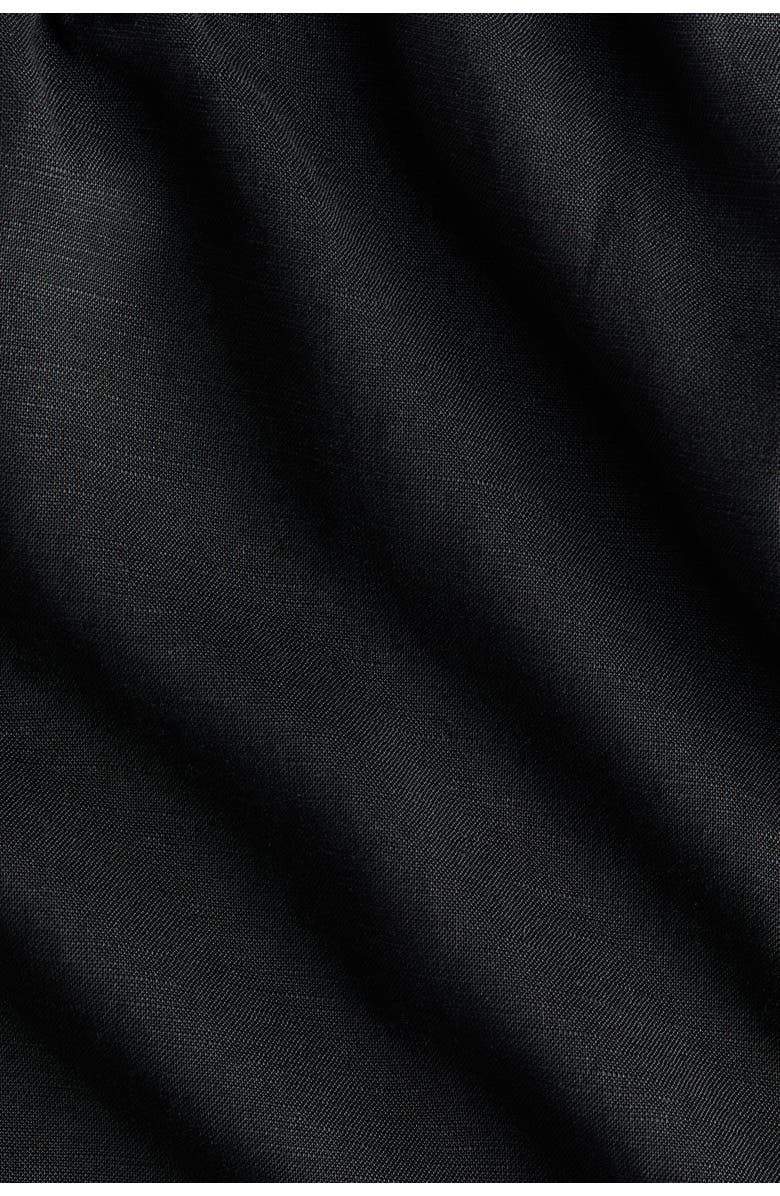 H&M Mama Linen-blend Shorts, Alternate, color, Black