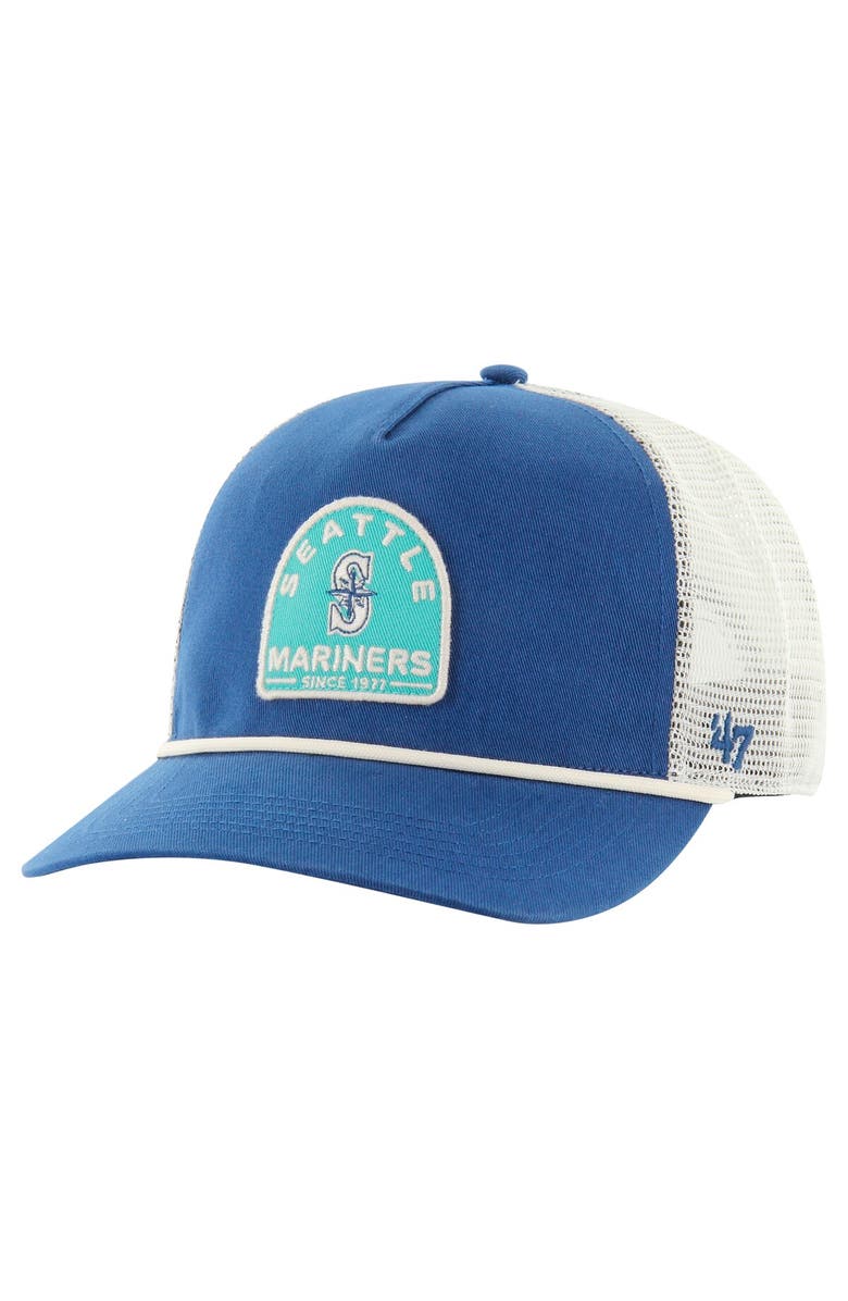 '47 Men's '47 Navy Seattle Mariners Cypress Trucker Hitch Adjustable Hat, Main, color, Navy