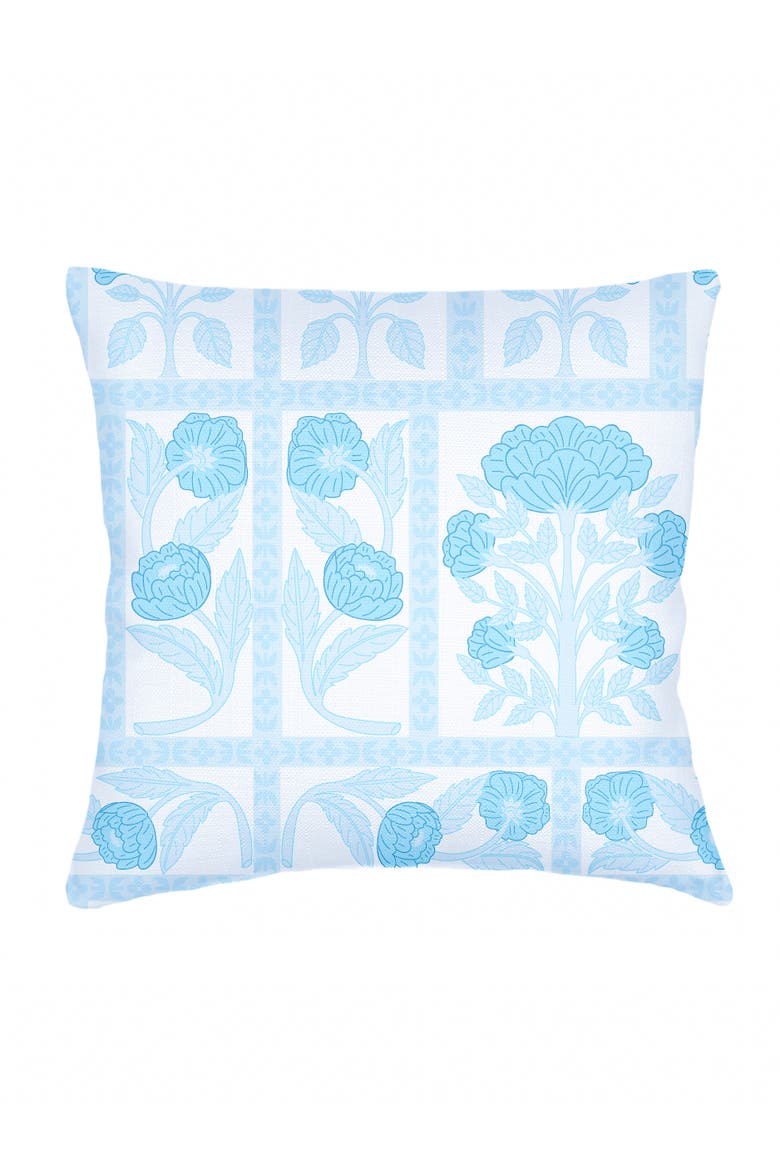 Blossom Field Linen Euro Pillow Cover Only, Main, color, Light Blue