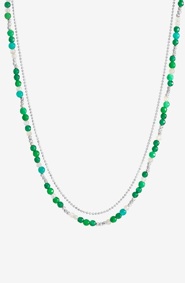 Dower & Hall Evergreen Orissa Necklace, Main, color, Sterling Silver