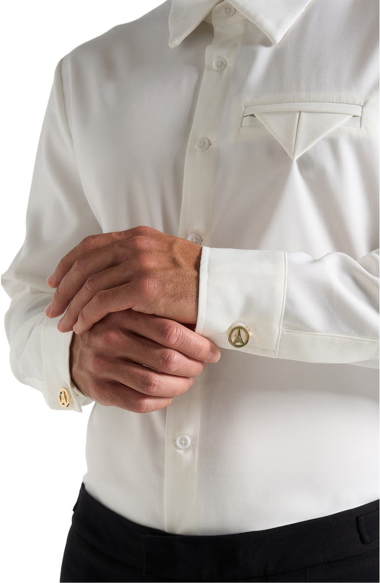 Manière De Voir Eiffel Cufflinks, Alternate, color, Gold