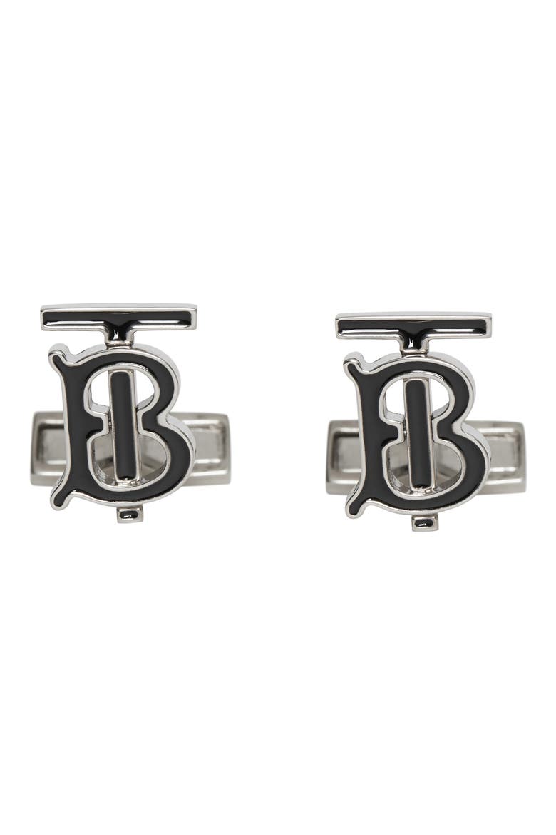 Logo Cuff Links, Main, color, PALLADIO/ BLACK