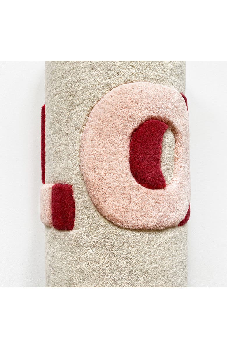 Maison Deux Love Rug, Alternate, color, Cream / Red Print