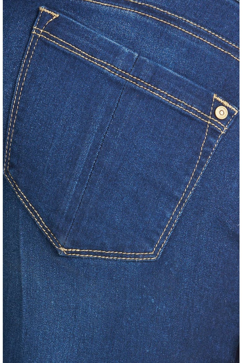 Mid-Rise Skinny Jeans, Alternate, color, DARK WASH