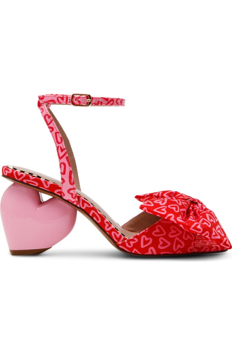 Betsey Johnson Kendal Ankle Strap Sandal, Alternate, color, Red Multi