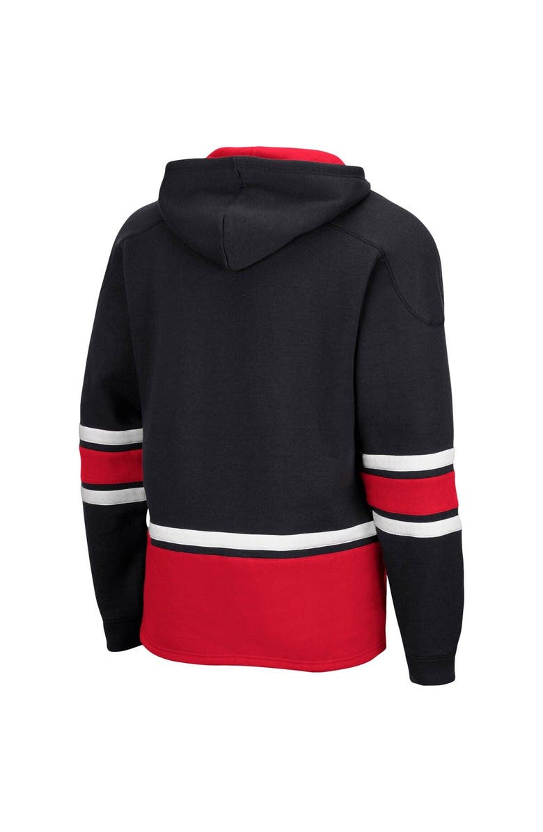 COLOSSEUM Men's Colosseum Black Nebraska Huskers Lace Up 3.0 Pullover Hoodie, Alternate, color, Black